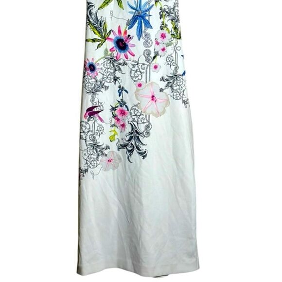 Ted Baker Scarlin Passion Flower Floral Midi Dress Size 4 US Size 12 📦 - Picture 8 of 16